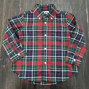 Polo Ralph Laren Plaid Cotton Poplin Shirt Toddler Size 18M